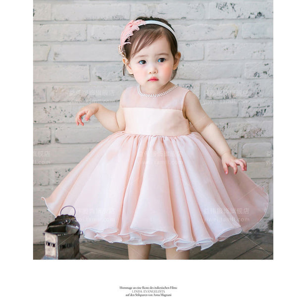 Summer Children's Pink Princess Dress