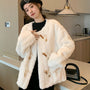 Lamb Wool Fur Coat For Women