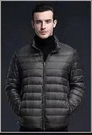 Lightweight Down Jacket Hooded Men Short