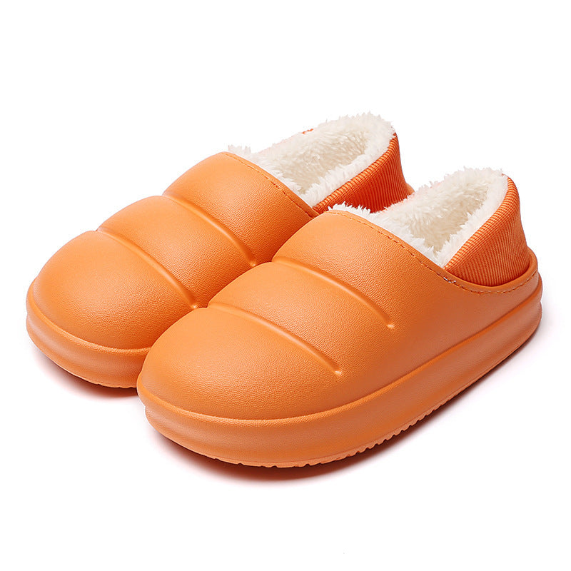 Couple Cotton Slippers Women Winter Warm House Shoes Waterproof Garden Slipper