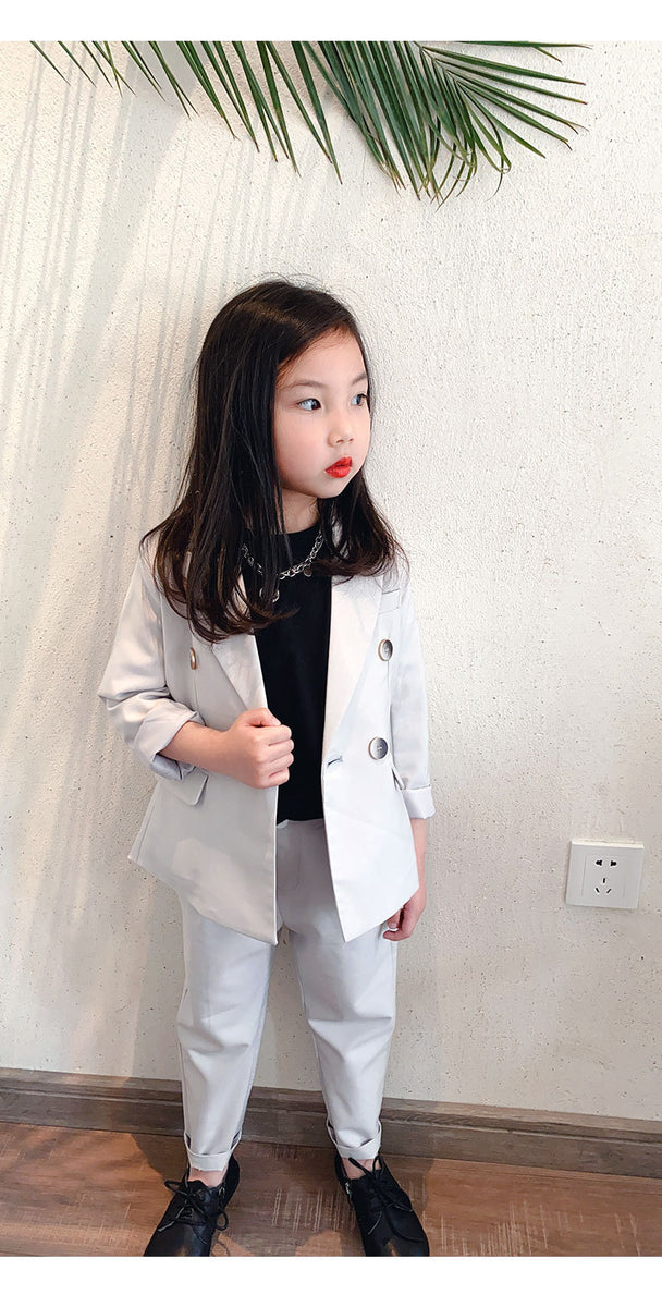 Children's Business Suit Handsome Girl Dresses Of Bride Fellow Kids Costume For Piano Performance Children Little Boy Suit Jacket Spring