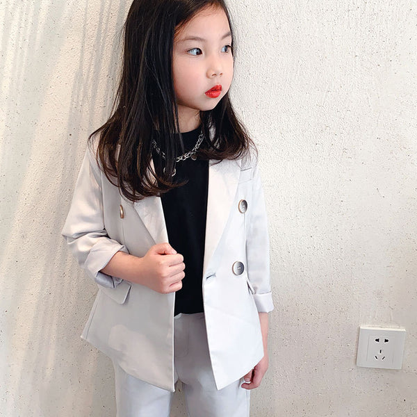 Children's Business Suit Handsome Girl Dresses Of Bride Fellow Kids Costume For Piano Performance Children Little Boy Suit Jacket Spring