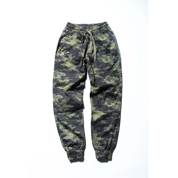 Cotton camouflage versatile beam casual pants high-end jogging loose feet trousers