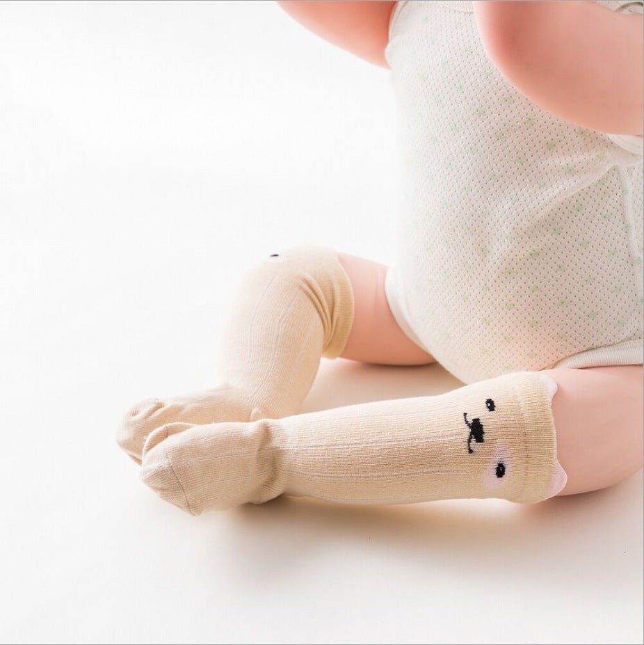 Korean Cartoon Stockings Baby Non-slip Socks Male And Female Baby Spring And Autumn Cotton Socks Children's Tube Socks Cartoon