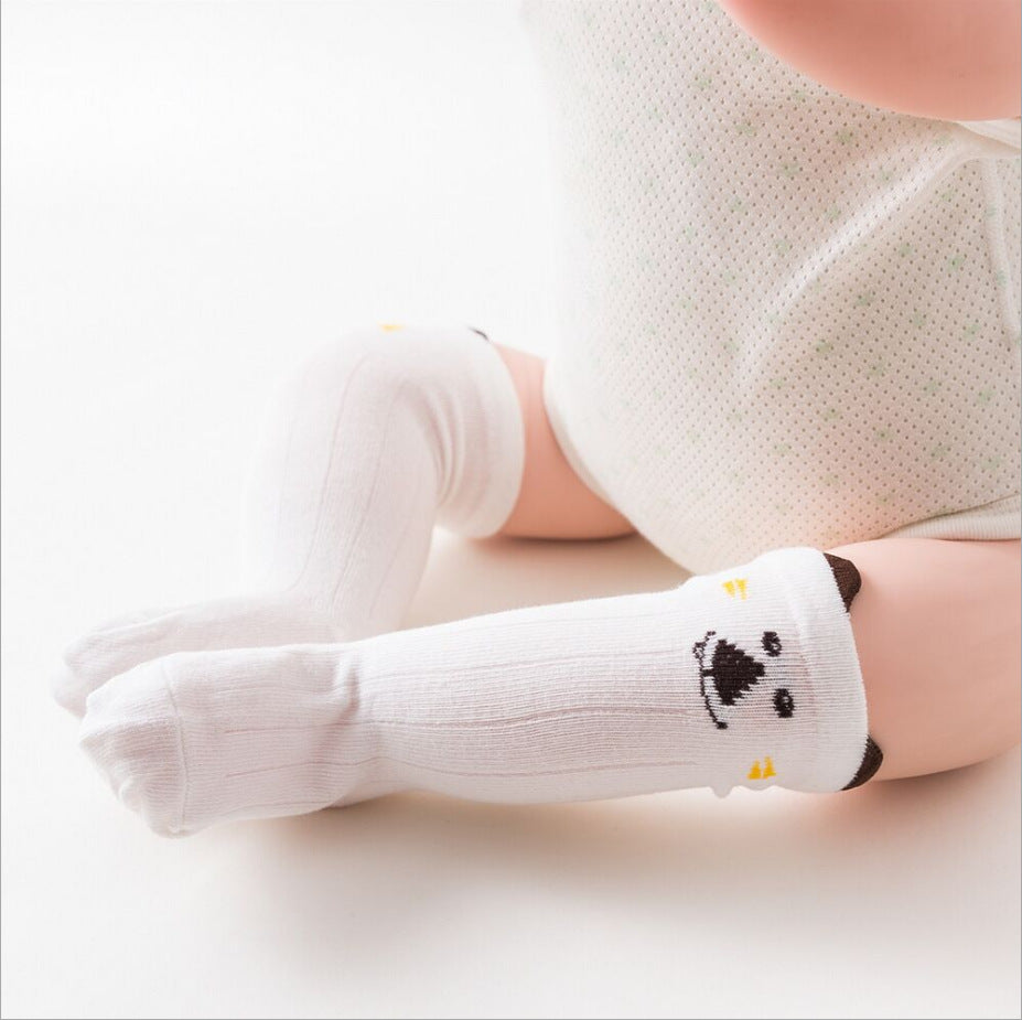 Korean Cartoon Stockings Baby Non-slip Socks Male And Female Baby Spring And Autumn Cotton Socks Children's Tube Socks Cartoon