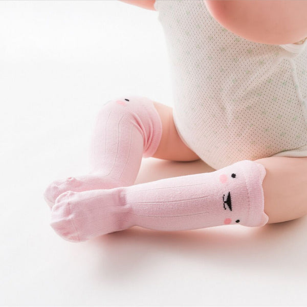 Korean Cartoon Stockings Baby Non-slip Socks Male And Female Baby Spring And Autumn Cotton Socks Children's Tube Socks Cartoon