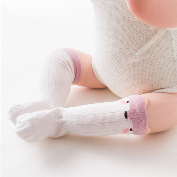 Korean Cartoon Stockings Baby Non-slip Socks Male And Female Baby Spring And Autumn Cotton Socks Children's Tube Socks Cartoon