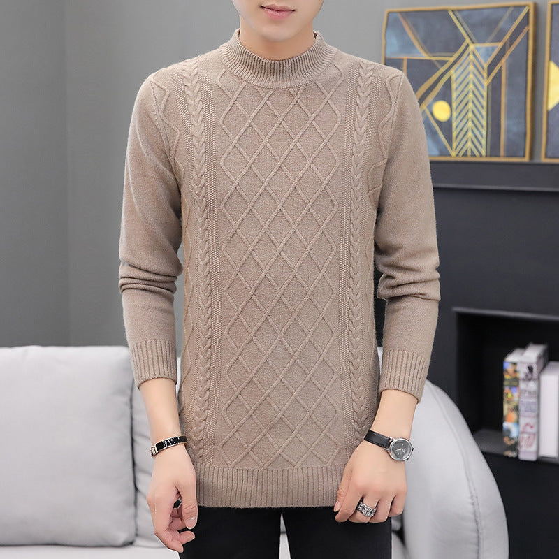 Men's cashmere padded sweater