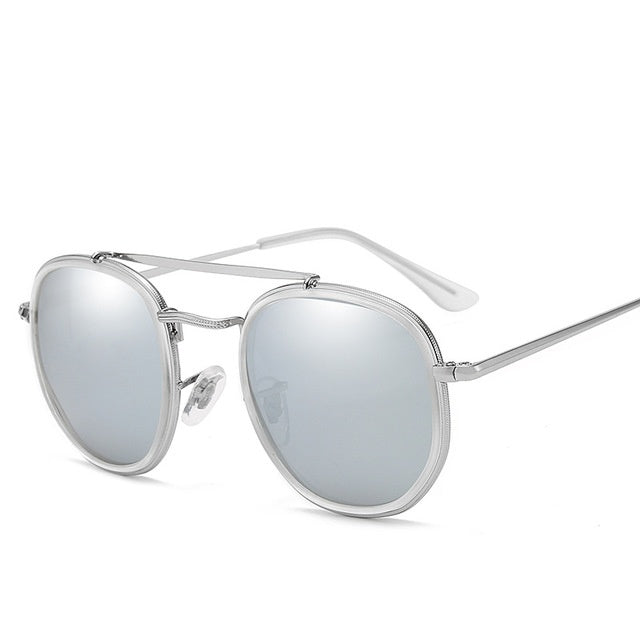 Metal polarized sunglasses