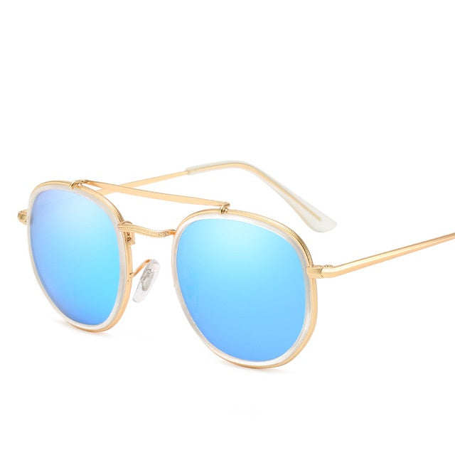 Metal polarized sunglasses