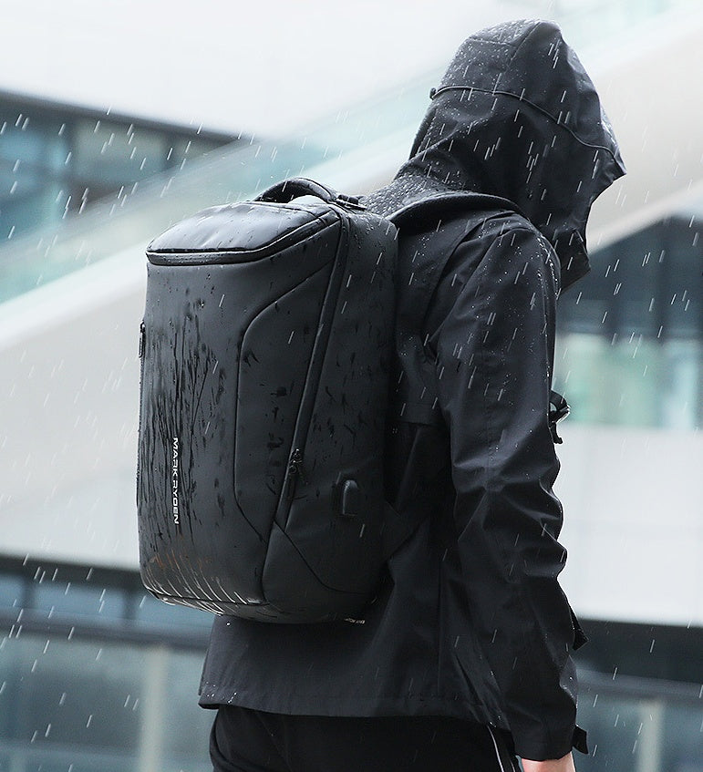 MARK RYDEN Business Backpack for Men, Waterproof High Tech Backpack with Sport Car Shape Design and USB Charging Port