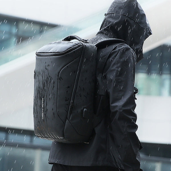 MARK RYDEN Business Backpack for Men, Waterproof High Tech Backpack with Sport Car Shape Design and USB Charging Port