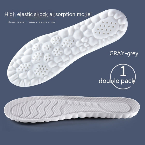 4D Cloud Technology Pu Massage Instep Insole High Elastic Shock Absorption