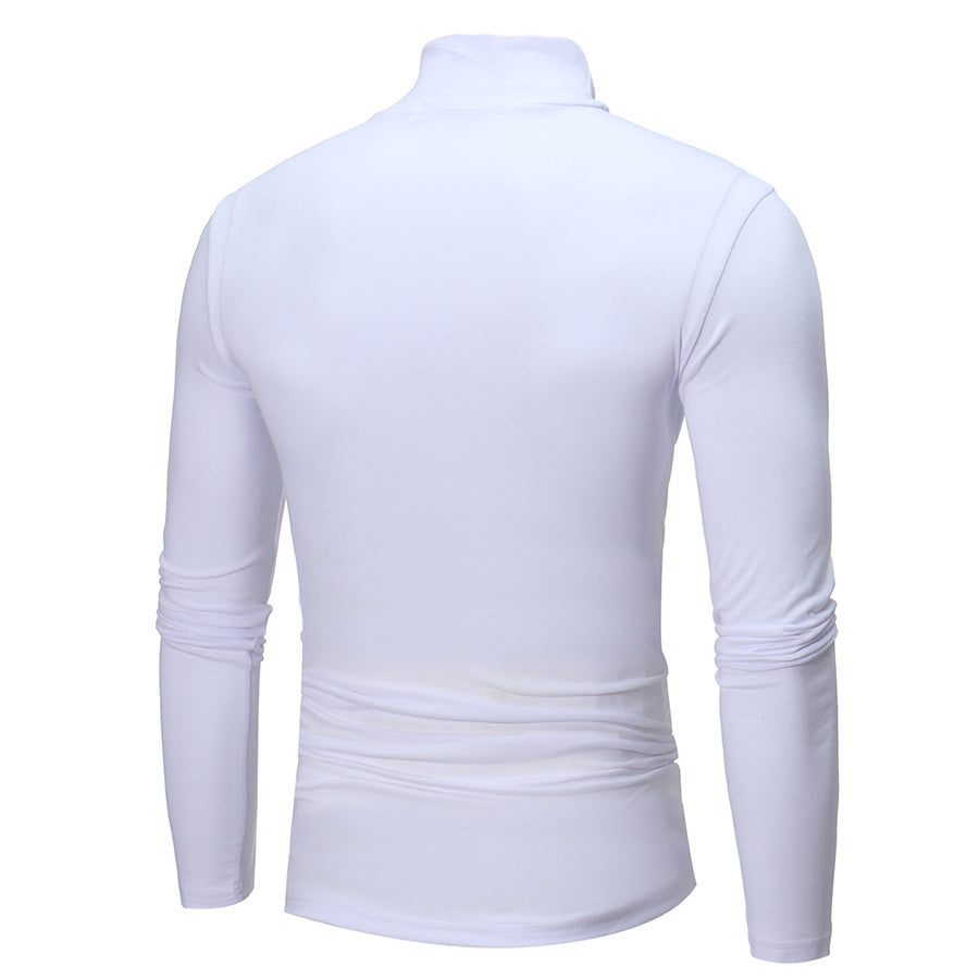 High-neck Thin Long-sleeved T-shirt Bottoming Shirt