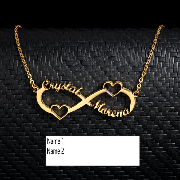 Infinity Personalize couple Necklace