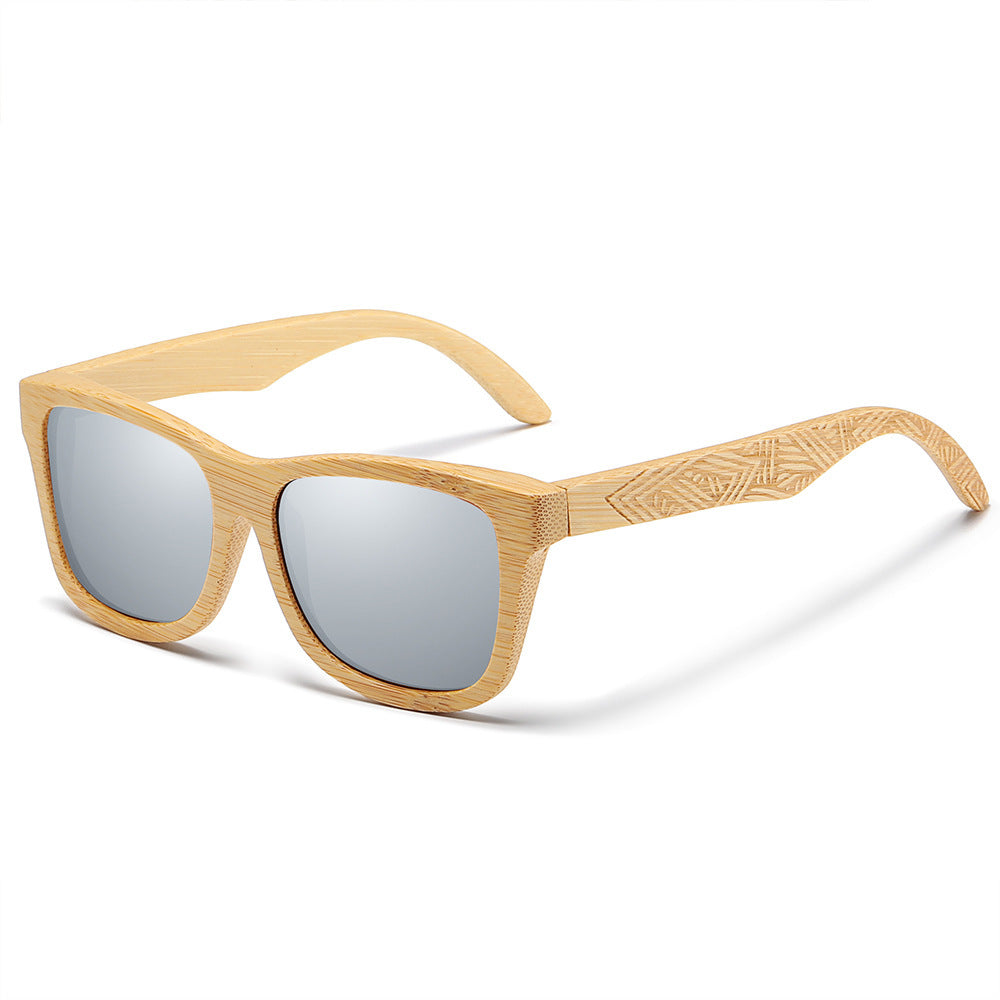 Polarized wooden sunglasses