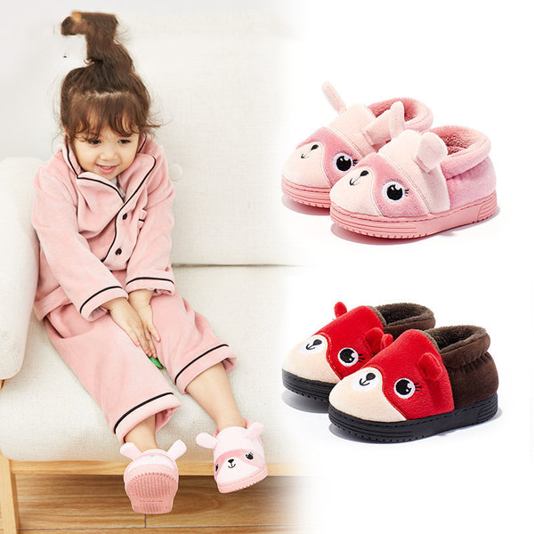 Thicken warm baby home shoes