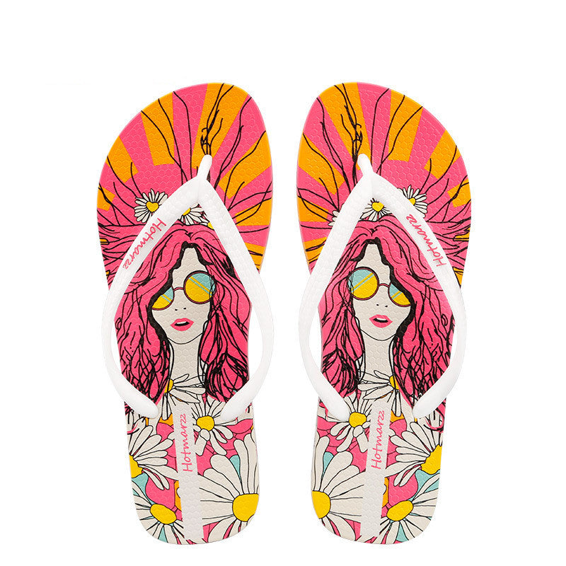 Women's Flip Flops Go Shopping Non-slip