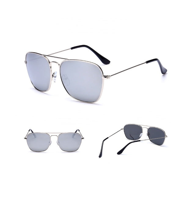 Metallic Sunglasses Real Film Couple Model Men And Women Colorful Real Polarized Sunglasses