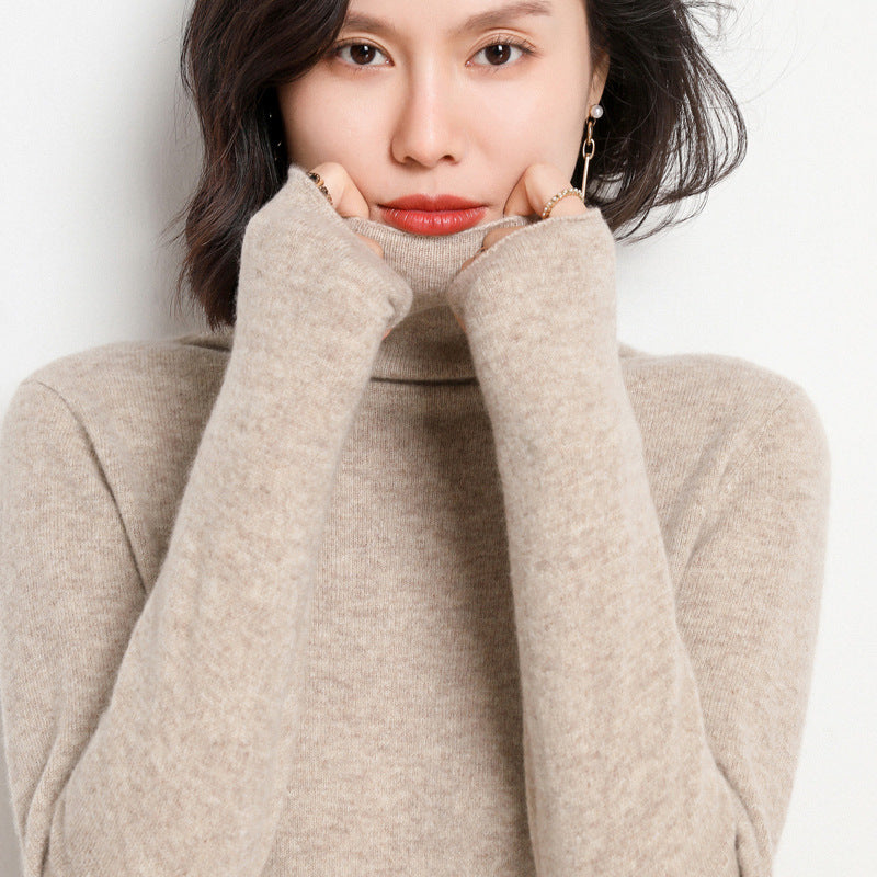 Turtleneck cashmere sweater 100 pure cashmere