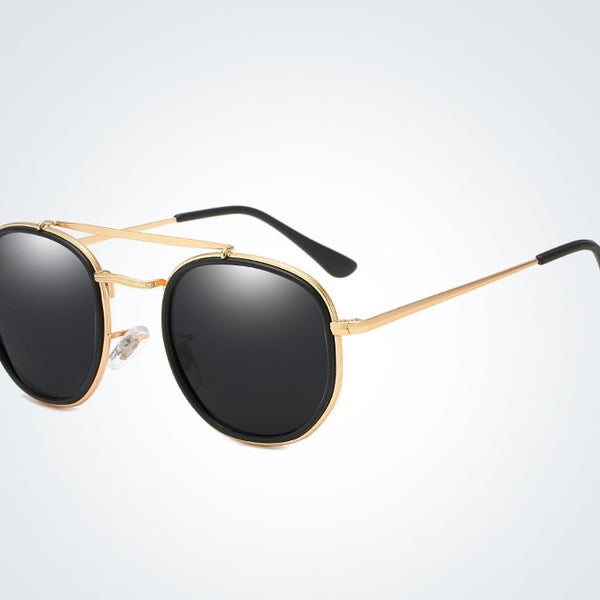 Metal polarized sunglasses