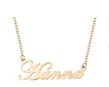 Personalization Titanium Steel Custom Name Necklace