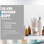 BOPP Label Rolls- Silver Brushed BOPP Roll