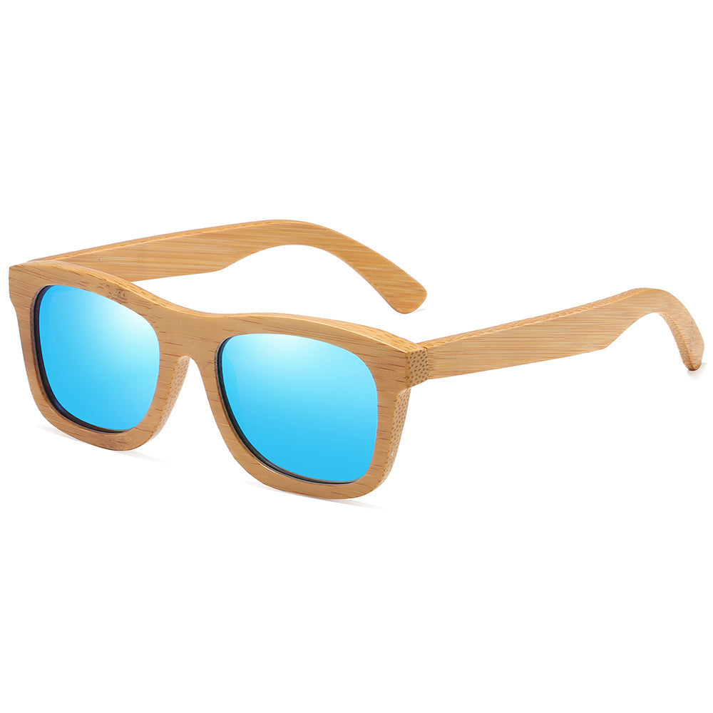 Polarized wooden sunglasses