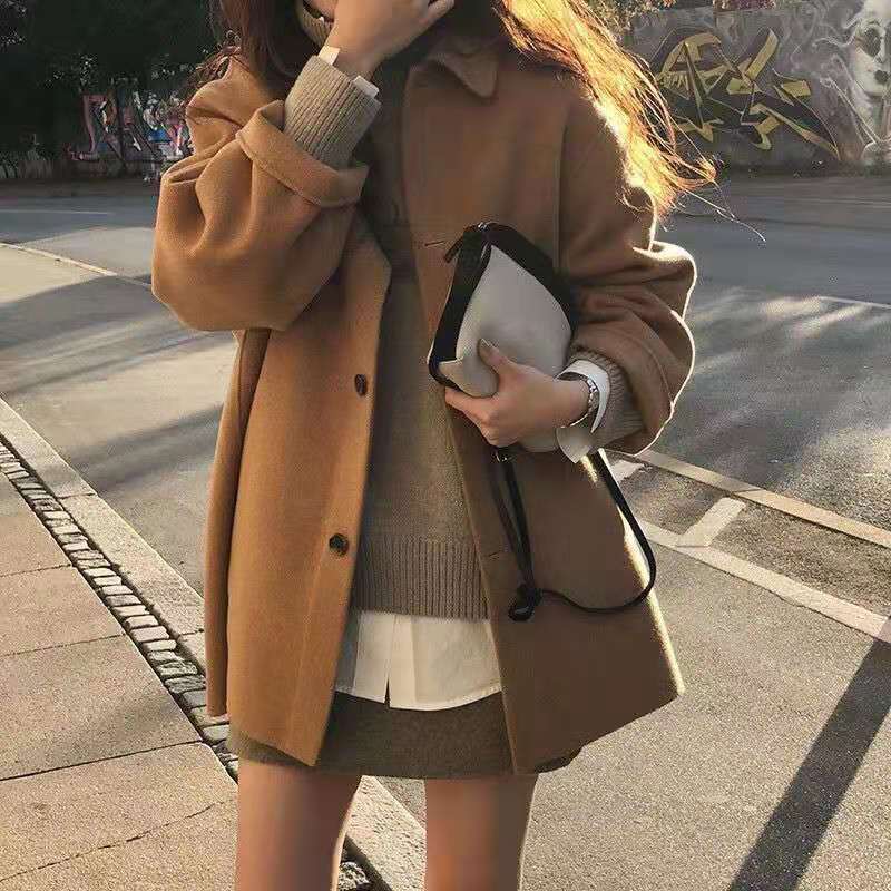 Wool popular high-end woolen coat