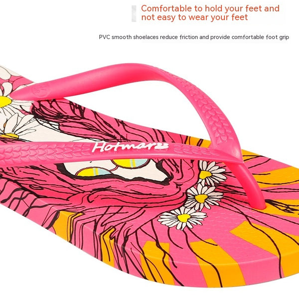 Women's Flip Flops Go Shopping Non-slip