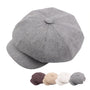 Autumn And Winter Cotton Hat Man Octagonal Korean Monochrome Outdoor Sunshade Wholesale Beret Lady Painter