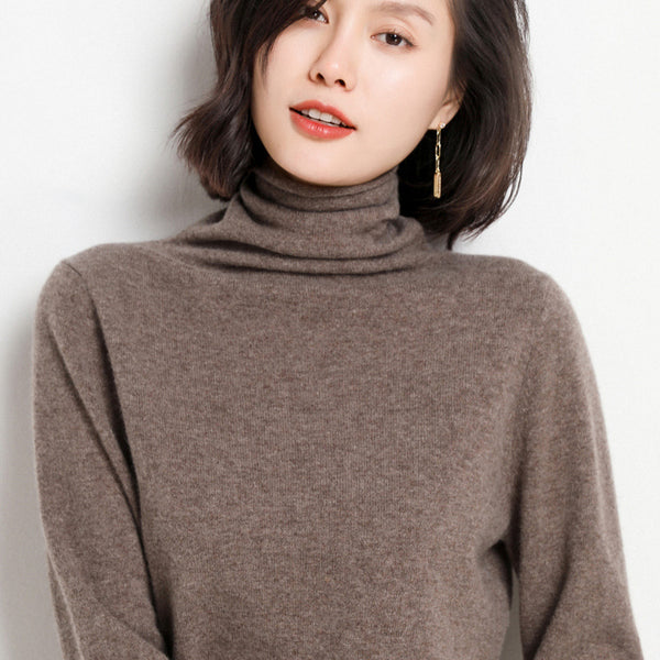 Turtleneck cashmere sweater 100 pure cashmere