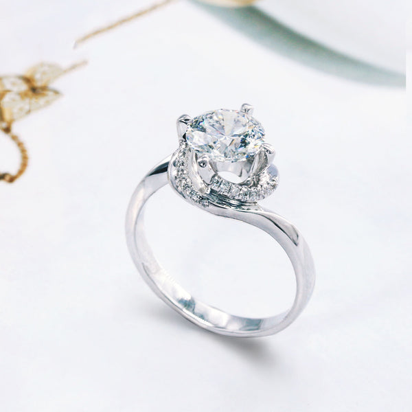 Six Prong Moissanite Ring