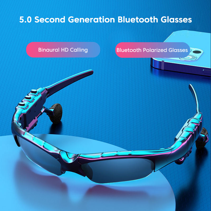 Fashion Sports Stereo Wireless Bluetooth 5.0 Headset Telephone Polarized Driving Sunglasses Riding Eyes Glasses