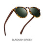 Polarized Sunglasses Round Glasses Bamboo Sunglasses