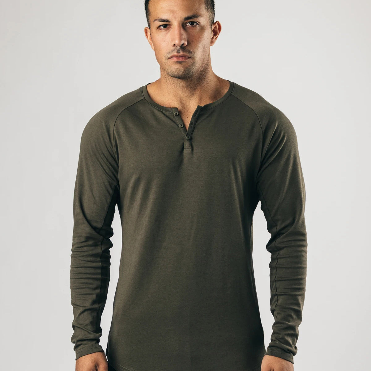 Buttoned Long Sleeve Sports T-Shirt Bottoming Shirt