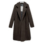 Wool Cardigan Lamb Wool Mid-length Loose Women's Coat