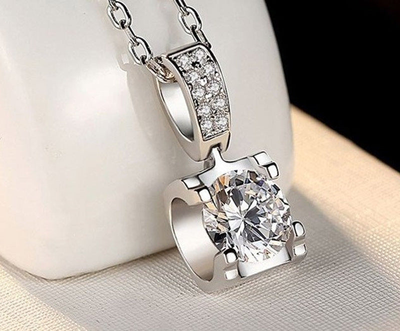 Bull Head Moissanite Diamond Necklace Pendant Female