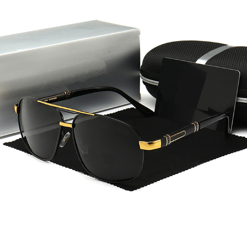 Men Sunglasses With Polarized Square Frames And Sunglasses With Sunglass