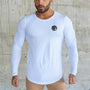 Cotton Long Sleeved T Shirt Men's Bottoming Shirt