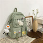 Casual Large-capacity School Bag Harajuku Style Backpack for Middle and High School Students