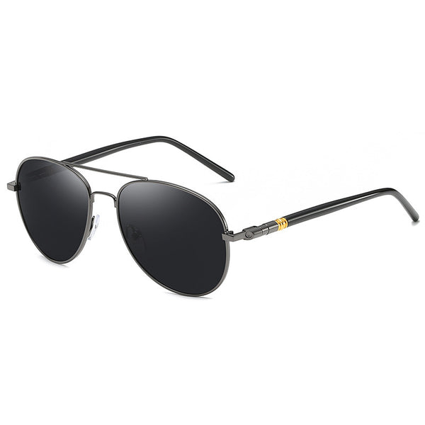 Polarized Sunglasses Men's Metal Sunglasses Color Film Sunglasses