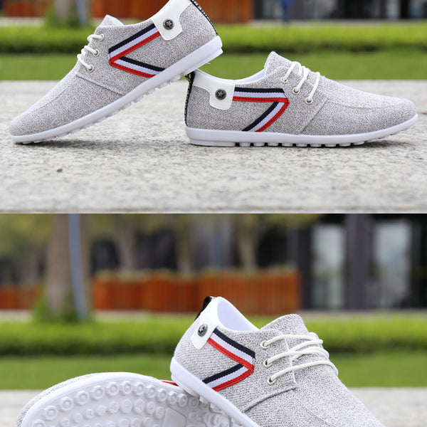 Men'S Soft-Soled Canvas Shoes, Sports And Leisure Old Beijing Cloth Shoes, Peas Shoes