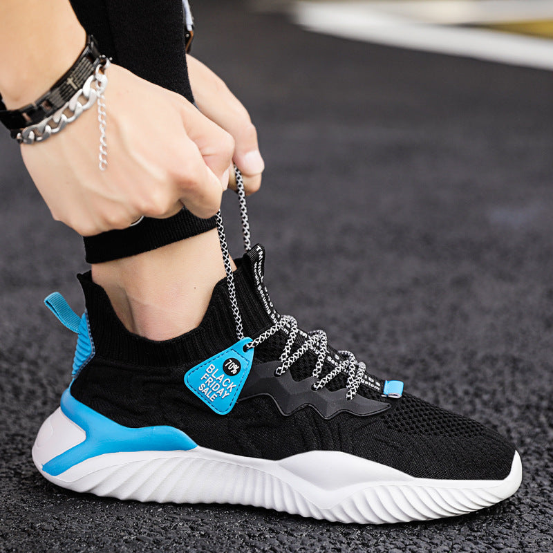 Flying Knitted Printed Breathable Sneakers