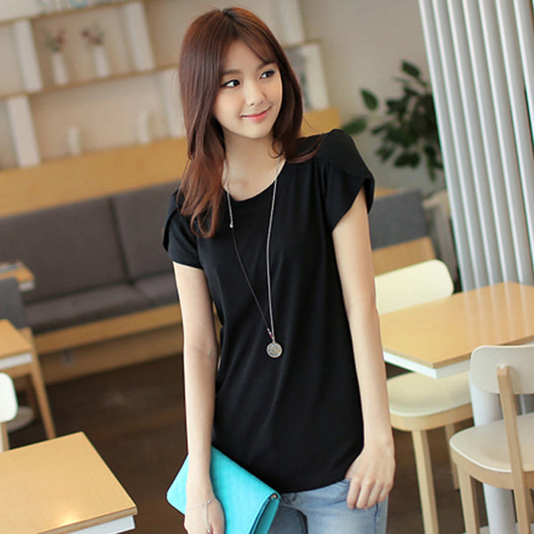 Short-Sleeved Women'S T-Shirt Summer Bottoming Shirt