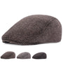 Herringbone Beret, Simple Cap For Men And Women, Autumn And Winter Hat, Old Man Hat