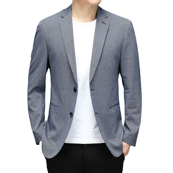 Spring New Suit Men"S Korean Plaid Non Iron Casual Small Suit Coat Fashion Men"S Wholesale