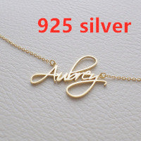 Customized Personalized Name Gold Copper Alloy Letter Pendant Necklace