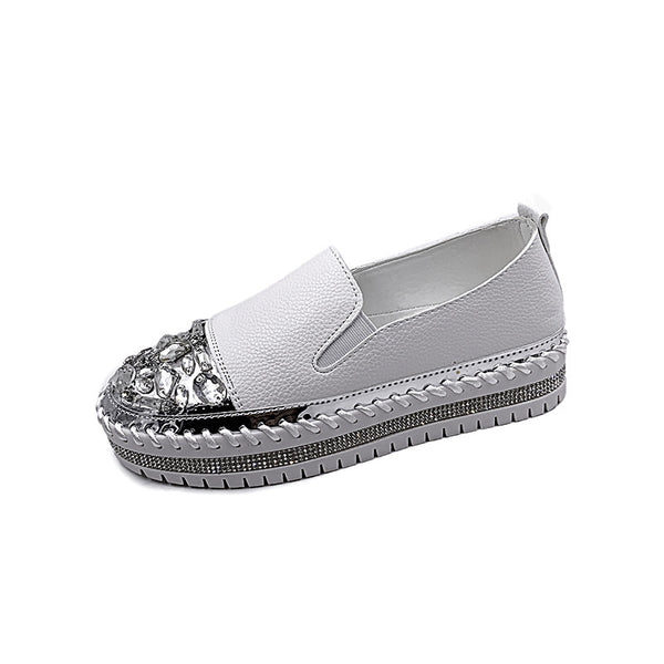 Summer New Style Lazy Shoes Thick-soled Casual Rhinestone Women's Shoes