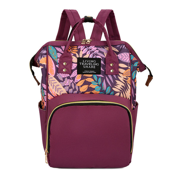 Anti-theft Printed Mommy Bag, Leisure Maternity Bag, Fashionable Maternity Bag, Multifunctional Large-capacity Backpack